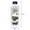 1000 ml roztomilý pohár Panda Bear Plastová průhledná matná kreslená láhev na vodu