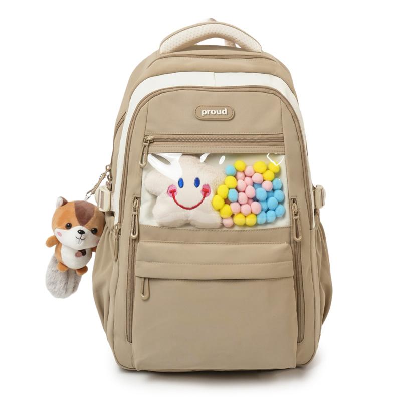 

Large Capacity Student Backpack Travel Backpack Women s College Style Schoolbag хакі
