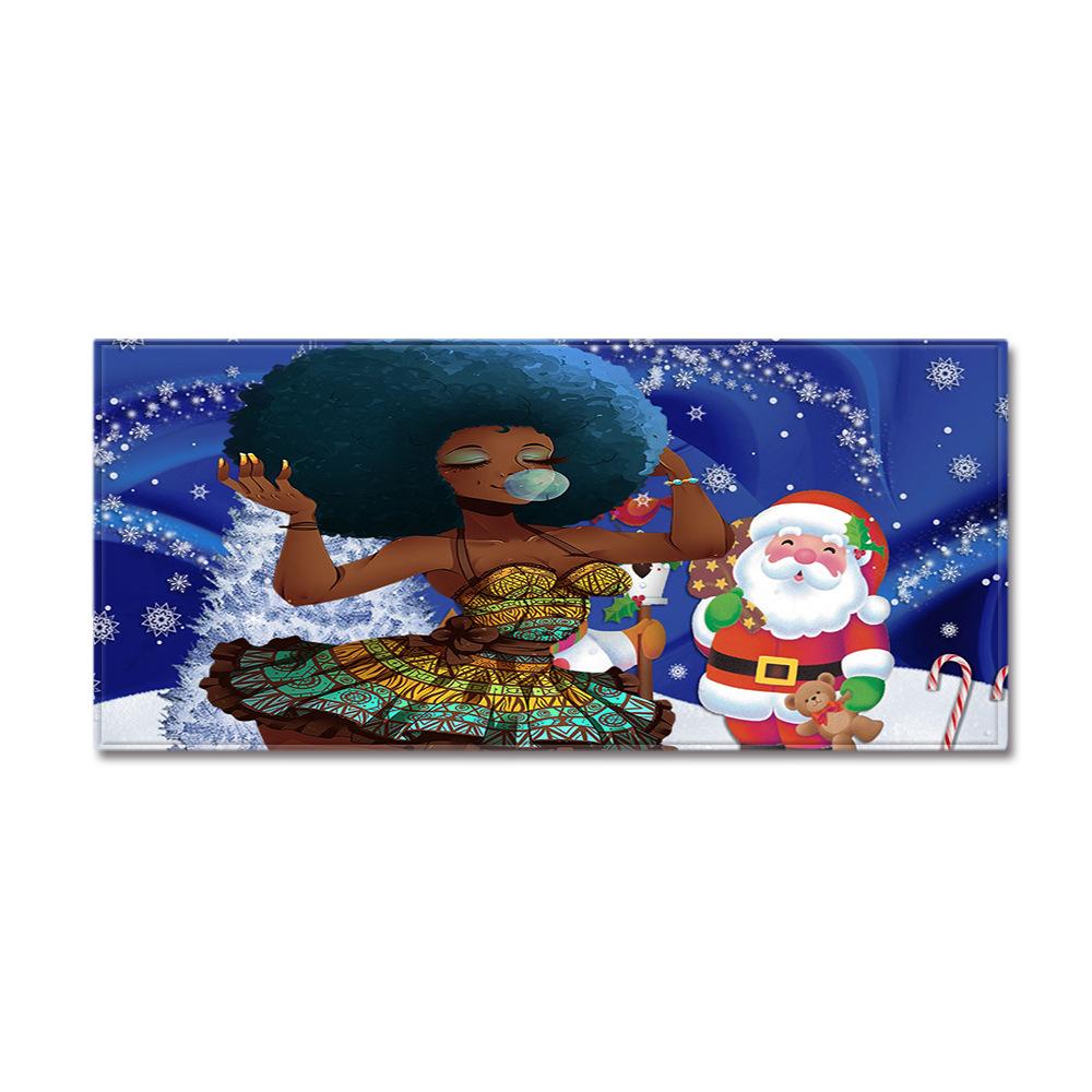 African Women'S Theme Carpet Long Floor Mat Doormat