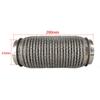 Stainless Steel SUS304 Exhaust Flex Pipes Tube Flex Coupler With Interlock Super Flexible  63*150mm 76*150mm 63x100mm 76x100mm