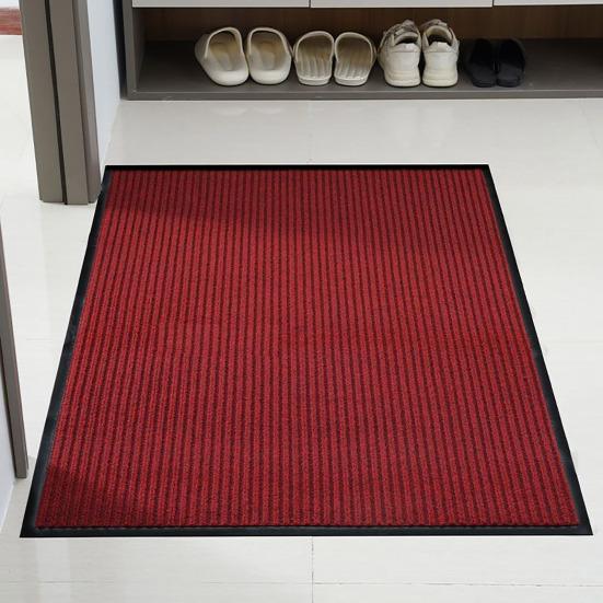 Heavy-Duty Doormat Absorbent Entrance Rug Floor Mat with Waterproof Rubber Backing Non-Slip Mud Dirt Catcher Commercial Doormat