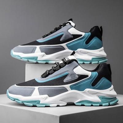 Moda Sapatos Casuais Homens Sapatos de Caminhada Ao Ar Livre Sapatos Masculinos de Malha Respirável Sapatos de Tênis de Emenda Masculinos Tênis Casuais Para Homens