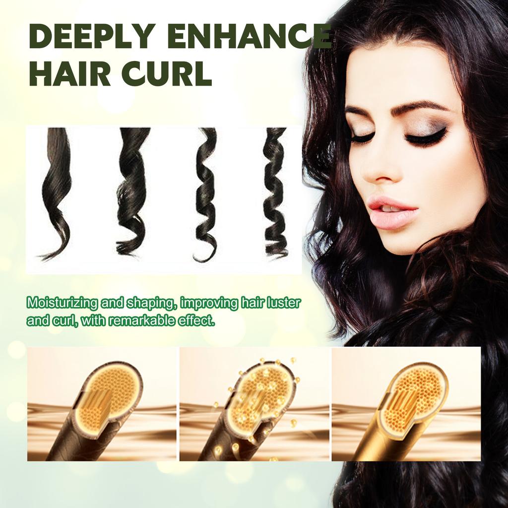 60ml Haarformendes Mousse Professionelle Lockenstyling-Creme Natürlicher Flauschiger Lockenverstärker Definierende Damenhaarpflegeprodukte