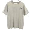 THE NORTH FACE Back logo Short sleeve T-shirt L gray Men's Used