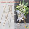 Gold Metal Flower Stand - Tripod Design for Flower Shops