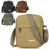 Men's Casual Canvas Shoulder Bag Crossbody Phe Pouch Small Backpack Leisure Tote Handbag for Men