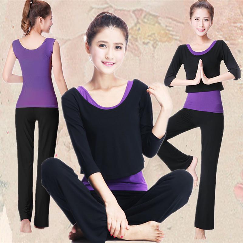 2022 Korean Style Women's Three-Piece Yoga Suit – Autumn/Winter Modal Fitness Set