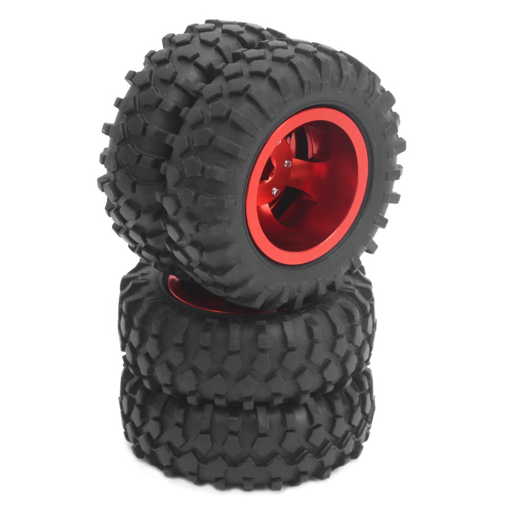 2Pcs RC Rear Tire Wheel Tyre 55mm Dia Fit for WPL D12 1Celsius10 Remote Control Truck