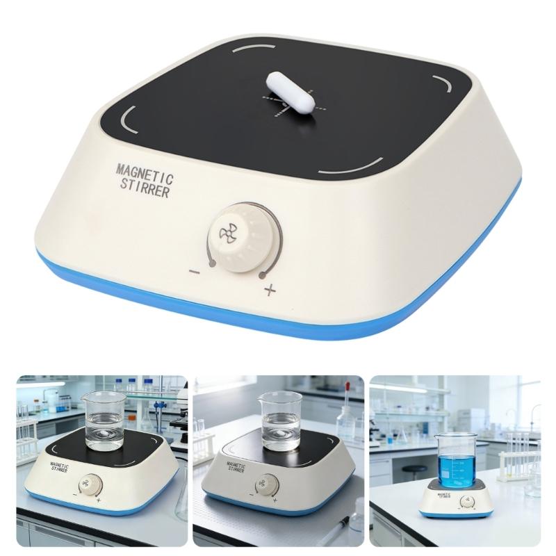 Laboratory Grade Portable Magnetic Stirrer With Stir Bar Adjustable Speed 300-3000RPM 3L Capacity EU Plug