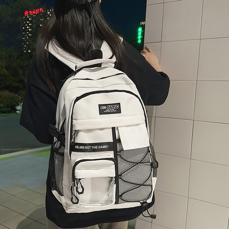 Schoolbag 1011 New Workwear Style Large Capacity Lightweight Lightweight Spinal Support School Bag for Girls, Middle School, High School