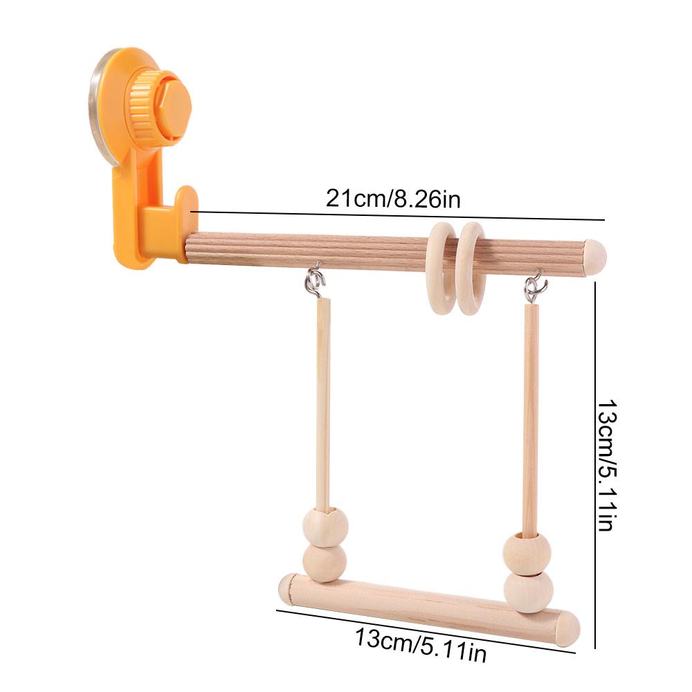Suspended Parrot Stand Suction Cup Parrot Training Rack Grinding Perch Bird Perch  for Cage Hanging