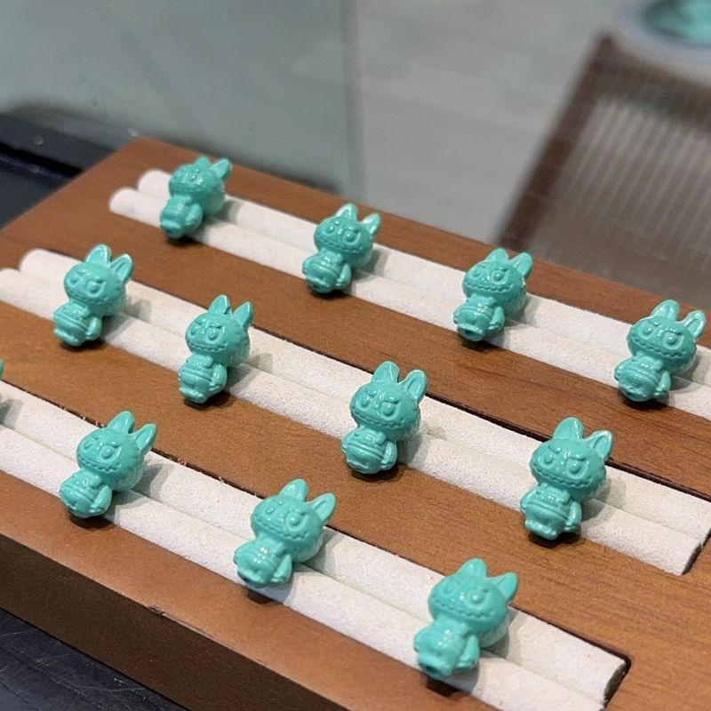 

Magnesite Turquoise Automobiles Curtain Cloth DIY Accessories Hand Woven Hand Rope Necklace Cultural Artifact Prayer Beads Bracelet Ornament Magnesite turquoise Rab cloth