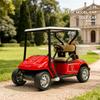 1:38 Alloy Vintage Diecast Golf Cart Buggy Shuttle Model Classic Pull Back Car Model Miniature Vehicle Replica Collection