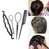 1-6Pcs/Set Múltiplas Ferramentas Mágicas para Trançar Cabelo Feminino Menina Cabelo Donut Bun Maker Grampos de Cabelo Torção Grampo de Cabelo Ferramenta de Estilo Acessório de Cabelo