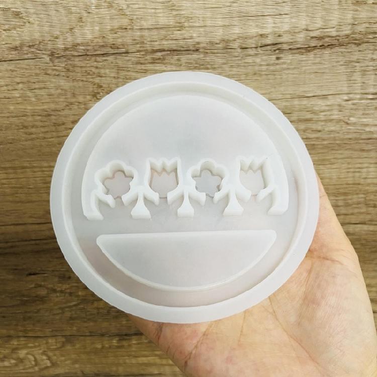 Circular Shaped Silicones Molds for Making Gypsum Decorations, Epoxy Resin Casting
