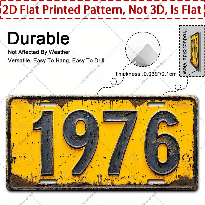 D Flat  A Vintage Aluminum Sign from  Measuring  Inches by  Inches Featuring a Retro Design This WeatherResistant W