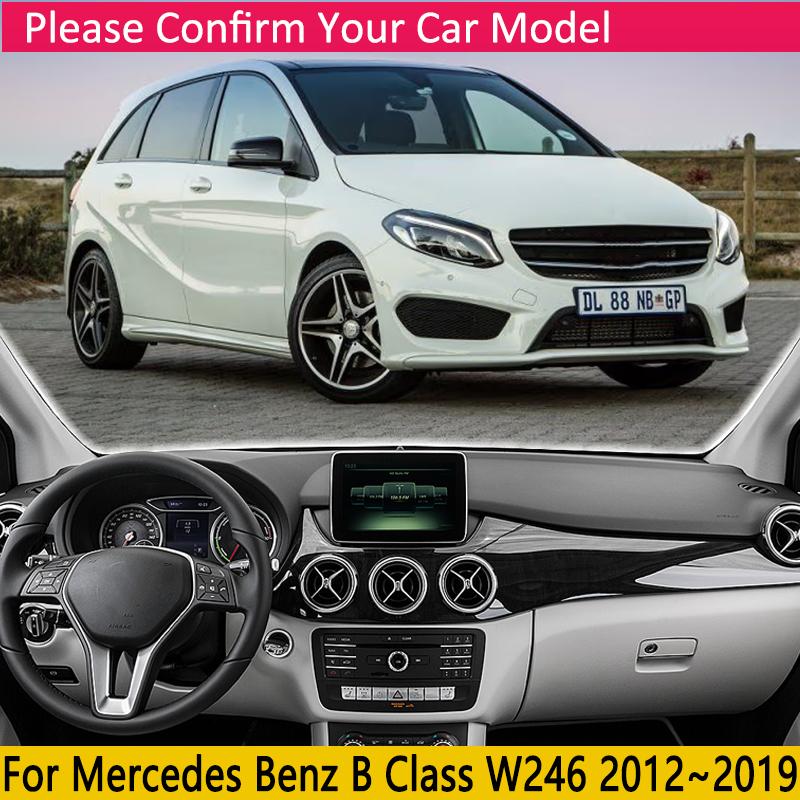 Car Dashboard Cover Pad for Mercedes Benz B Class W246 Accessories 2012~ Anti-Slip Mat Sunshade Dashmat Carpet Rug Sticker