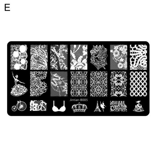 Delicate Nail Stamping Plate Diverse Styles Mini Nail Art Making