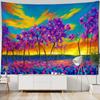 Living Room Art Decoration Tapestry Garden Scenery Oil Painting Wall Hanging Cloth Aesthetic Mural Hippie Wall Background