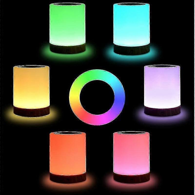 Touch Table Lamp, Dimmable Bedside Lamp With Warm White Light - Ri