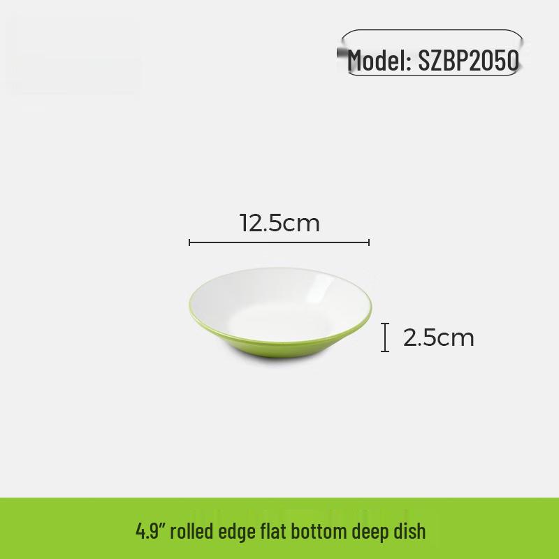 Wuhe 9-Zoll Melamin Suppenteller mit breitem Rand