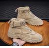 Men's High-Top Workwear Boots: Spring/Autumn, Korean-Style, British-Inspired Casual Fashion.
