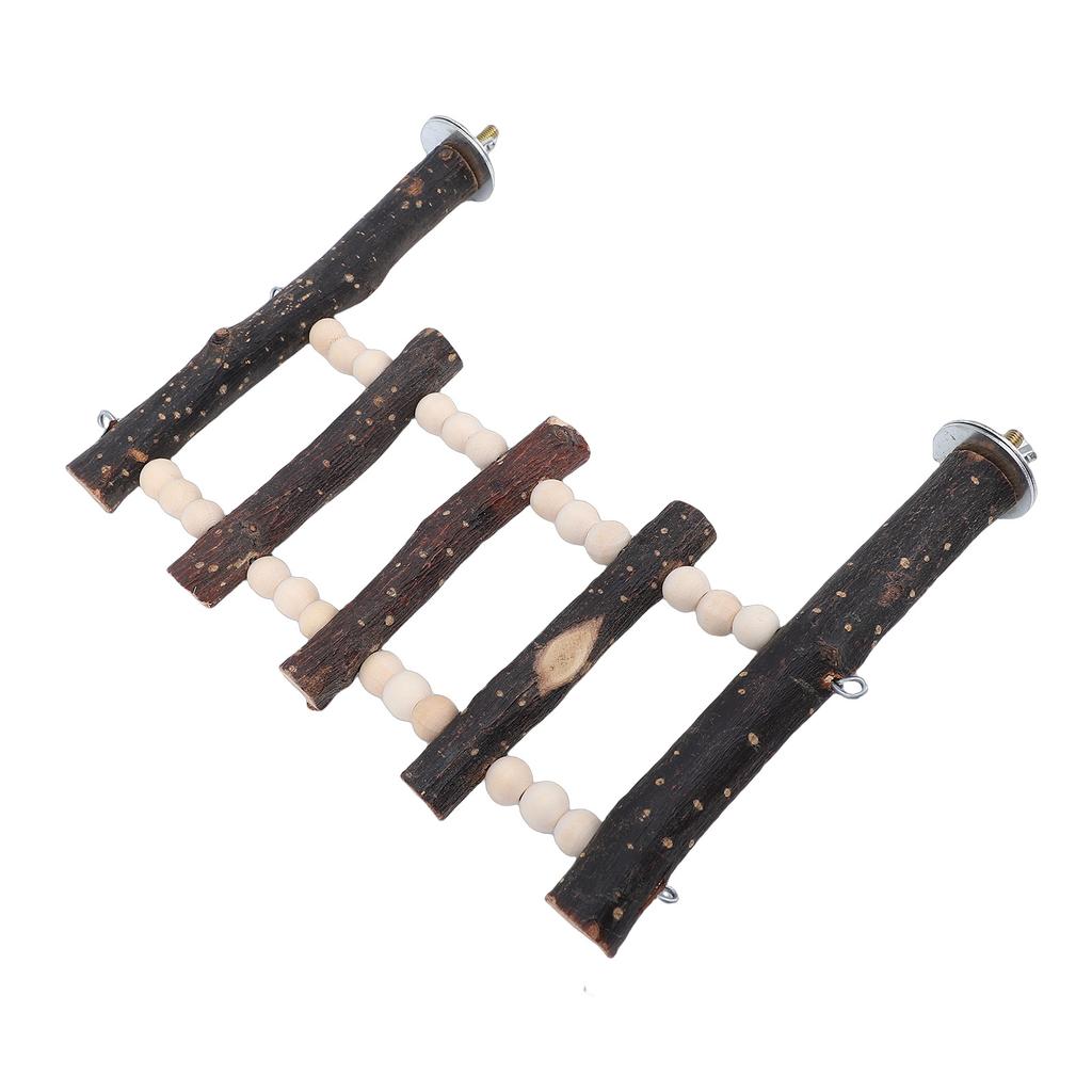 Cage Hanging Bird Ladder Multifunctional Wooden Cockatiel Cage Hanging Climbing Ladder