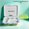 JingJingRS Disposable 5-Compartment Meal Boxes with Lids
