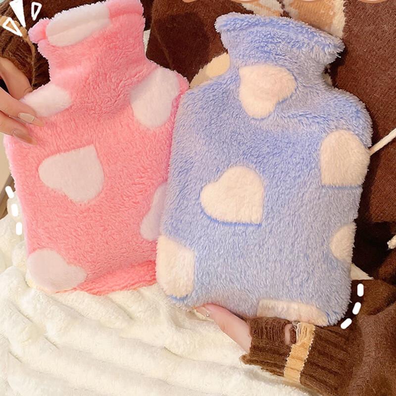 

Cute Plush Heart-Shaped Hot Water Bottle 500ml