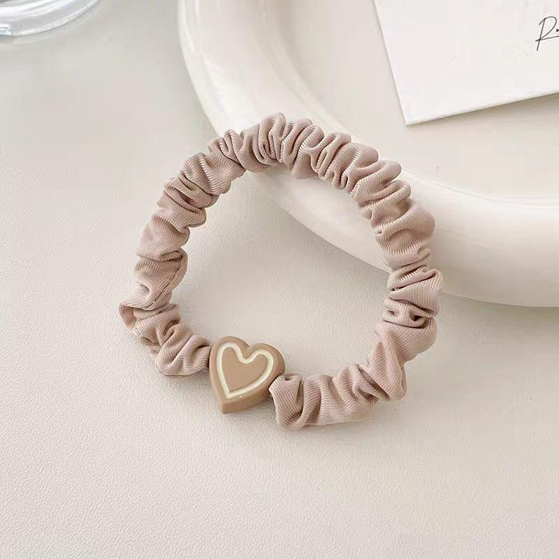 Heart-Shaped High Elasticity Hair Tie for Women – Perfect for Ponytails & Buns