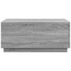 LED Coffee Table in Grey Sonoma 90 x 50 x 40 cm