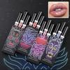 Halloween Three-piece Sequin Lip Glaze Box Non-stick Cup Lipsticks Glitter Pearl Stage Lip Gloss Set Is Perfect for Parties