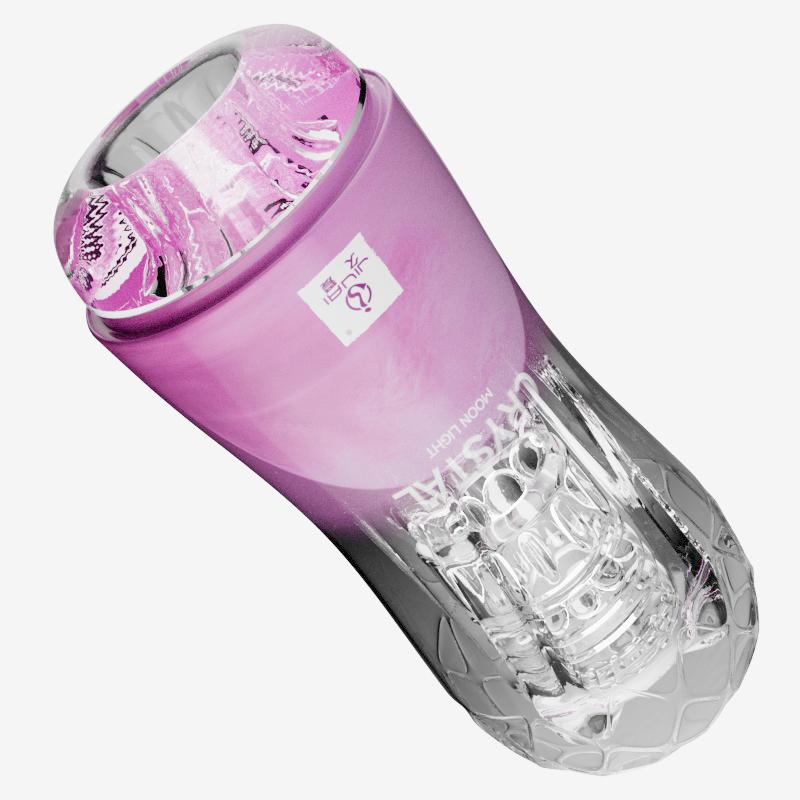 Transparent Clear Male Masturbator, Manual Tight Suction Stroker Cup, Soft Silicone Adult Sex Toy for Men