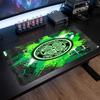 Celtic FC Theme Pattern Mouse Pad, Soccer Logo Design XXL Gaming Desk Mat Non-Slip Computer Mouse Pad
