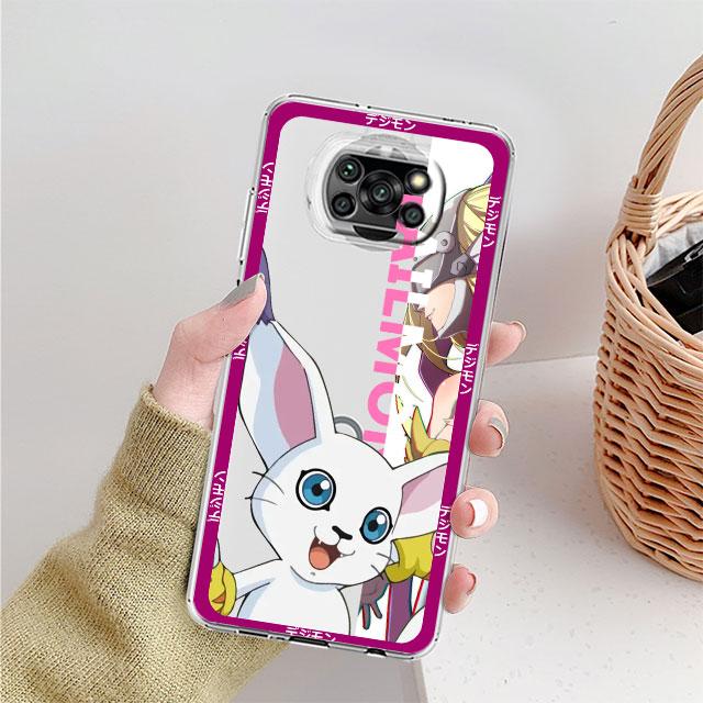 

Digimon прозрачный чехол для Xiaomi Mi Poco X3 NFC M3 Pro F3 F1 11 Lite 12 Redmi Note 10 9S 8 7 9 мягкий чехол для телефона Redmi Note 7