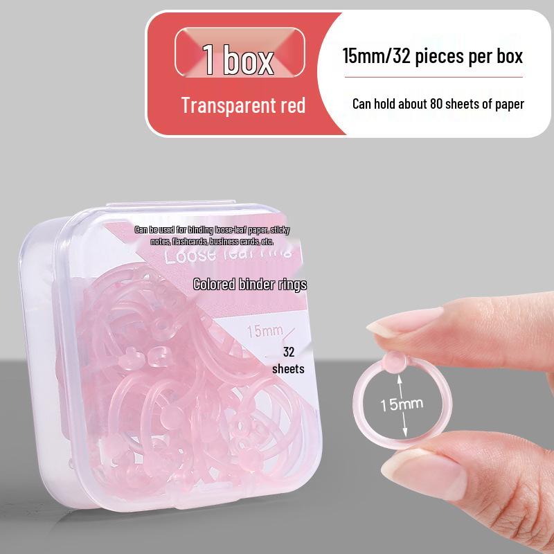 Plastic Openable Loose-Leaf Binder Ring Clip