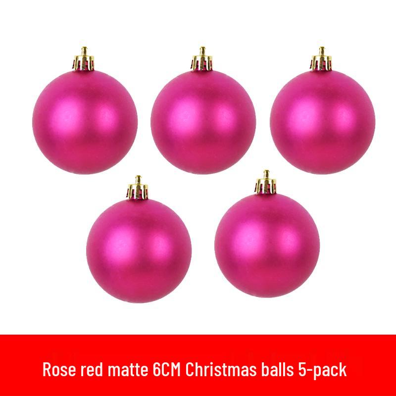 6-30cm Christmas Ornaments: Shiny, Matte & Glitter Balls In Gold, Silver, Red & Green - Plastic Tree Decorations