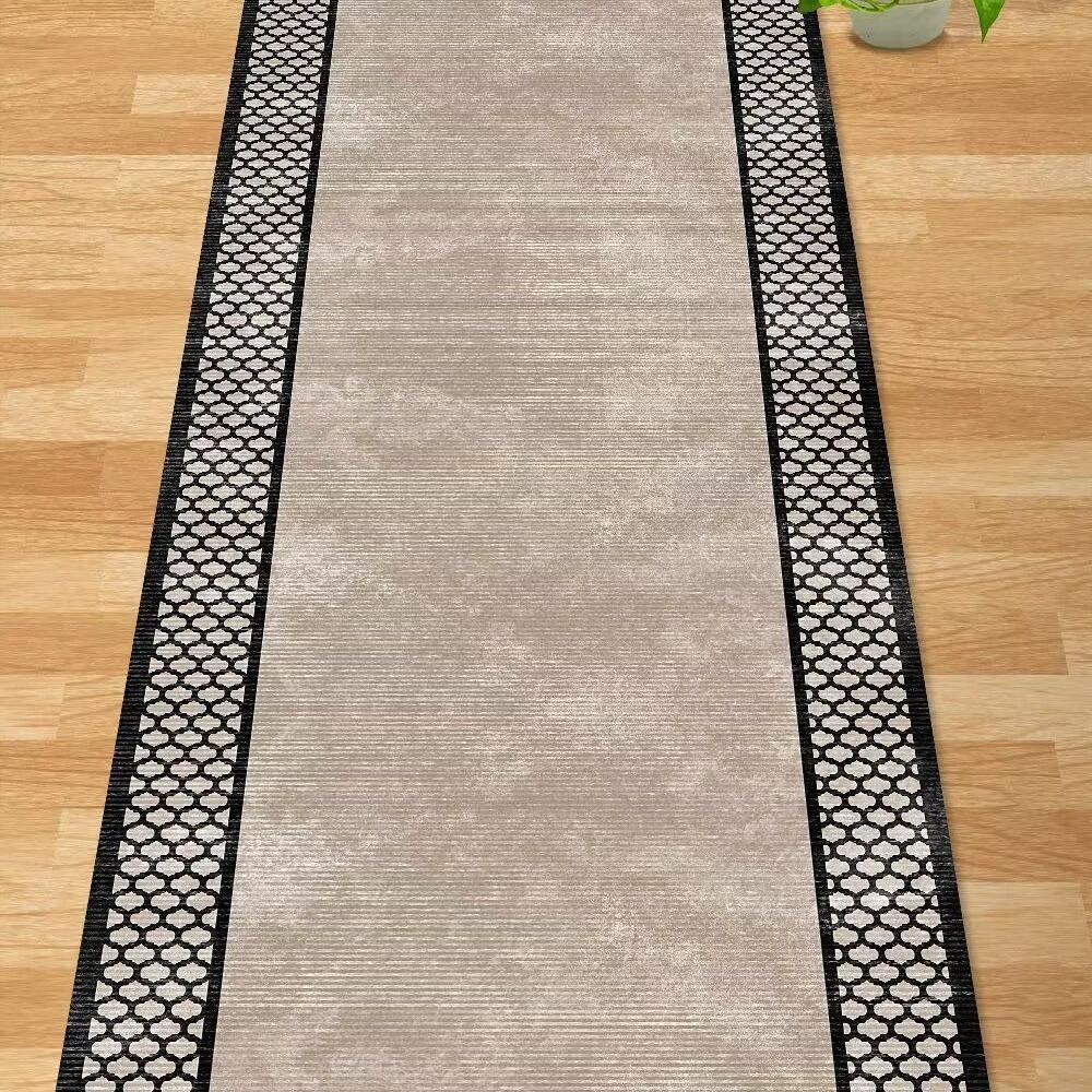 European Style Aisle Walkway Carpet Hallway Decor Area Rug Corridor Long Runner Doorway Floor Mats Non-slip