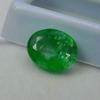 Natural Green Emerald Loose Gemstone 7 ct Oval Cut for Jewelry Making and Gem Collections