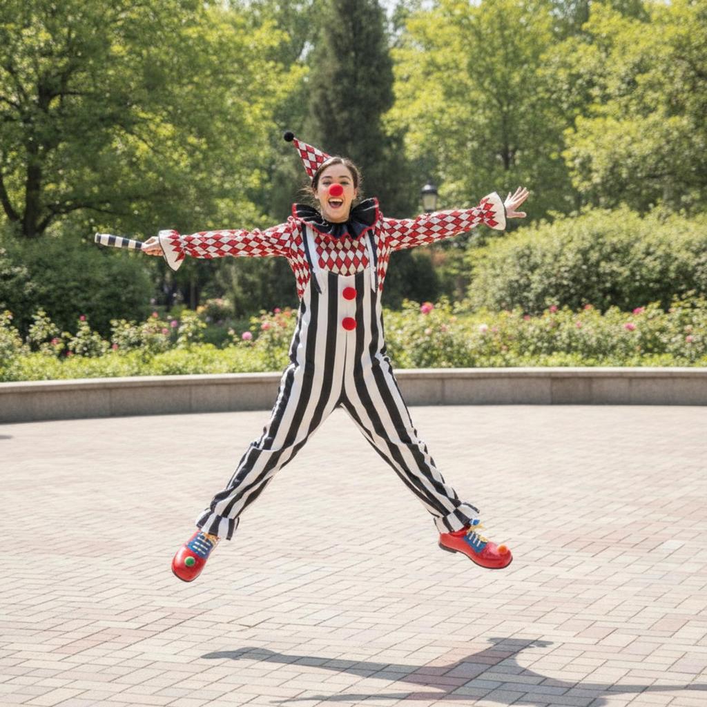 Déguisement de Clown de Carnaval Style Carnaval Couvrant Entièrement pour Mascarade