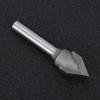 Router Bit 60 Degrees V Type 45# Carbon Steel 6mm Shank with Alloy Head Woodworking Tool(60 Degrees