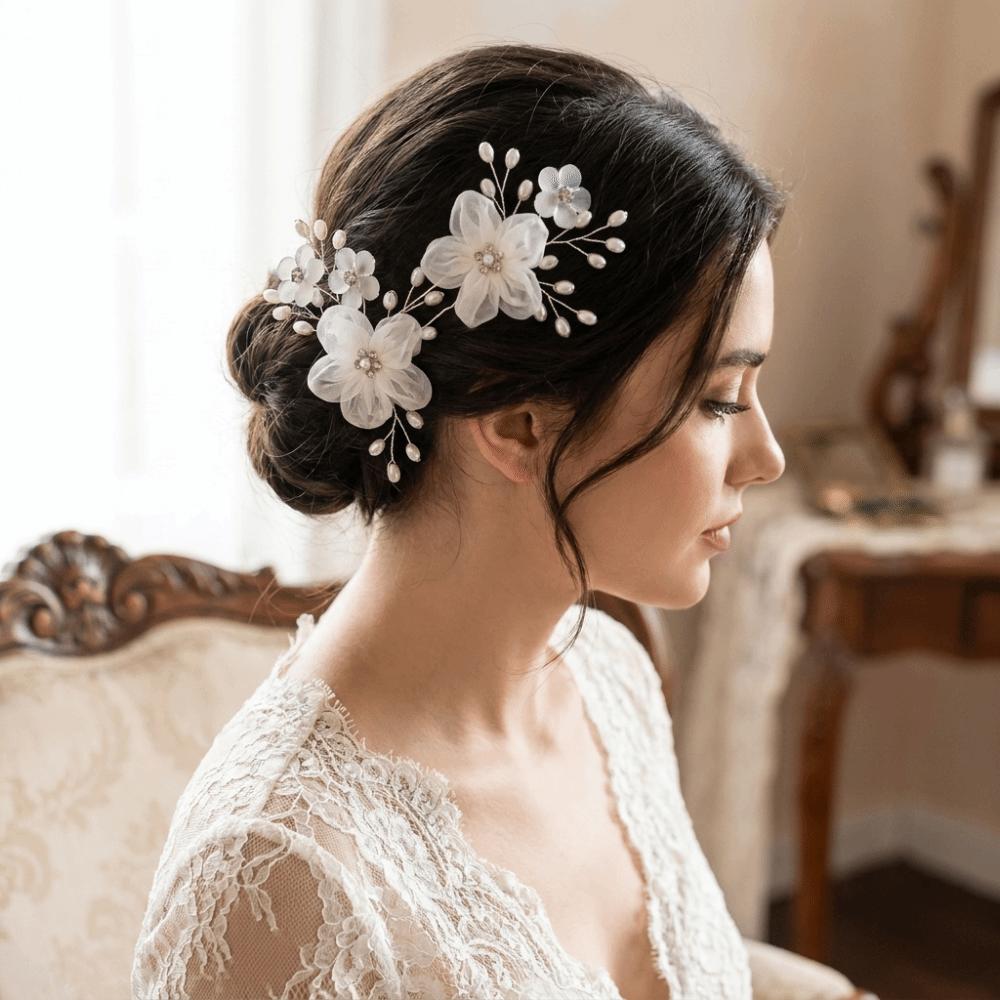 2/4/5Pcs Crystal Bridal Hair Accessories Sparkling Bride Headpiece Set U-shaped Hairpin Pin Party