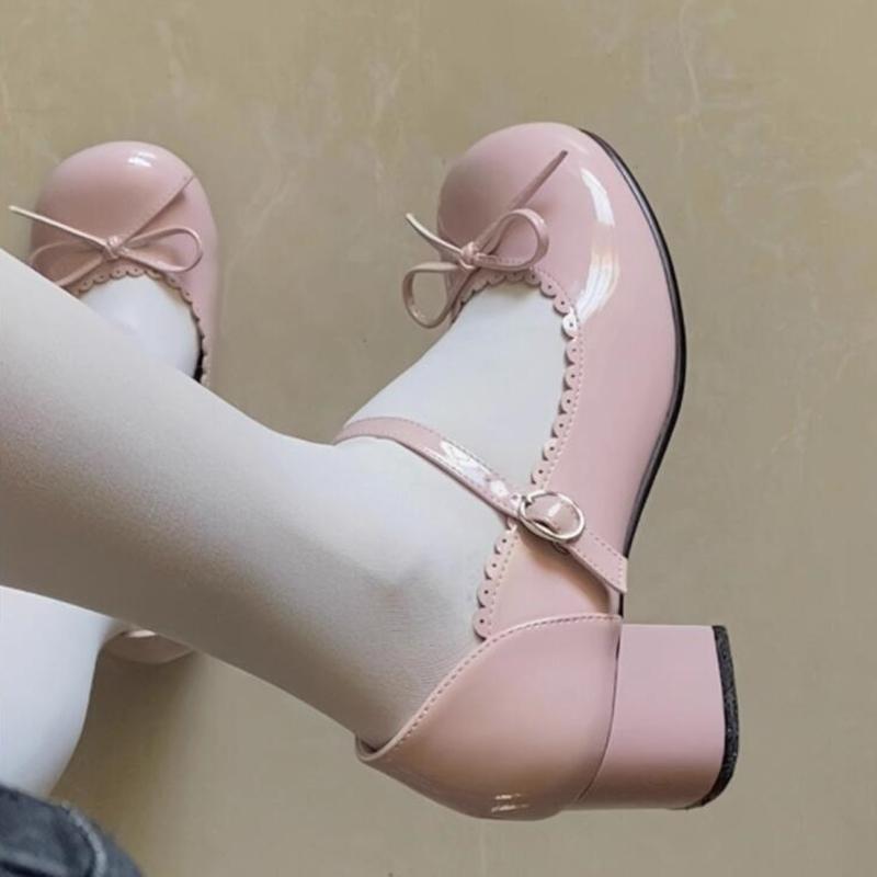 Fashion AIYUQI Women's Lolita Shoes 2024 New Japanese Bow Preppy Style Girls Shoes JK Asaguchi Mary Jane Shoes Women