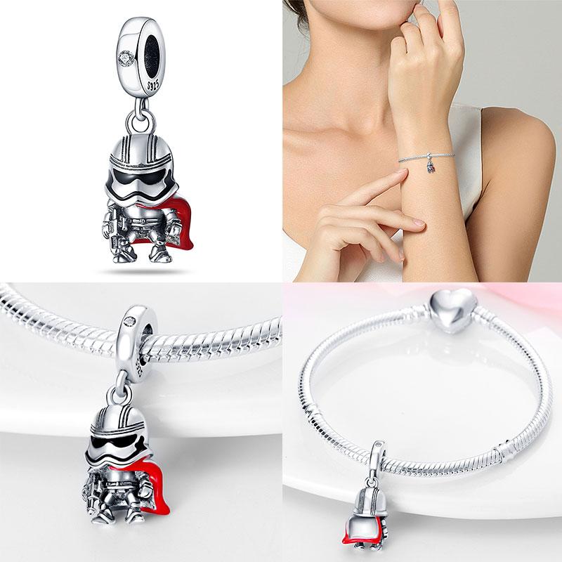 Marvel Disney Snow White Tree Elf Mickey 925 Silver Charms for DIY Jewelry Making Women Gift Bracelet