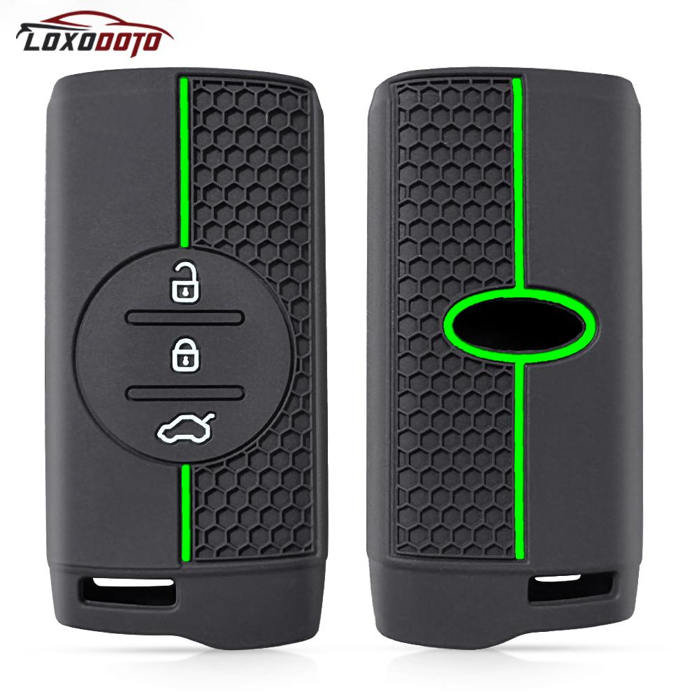 Silicone Remote Key Case Cover Keychain Car Accessories for Chery Tiggo 7 Pro Tiggo 8 Tiggo 2 Pro 3x 5x Exeed 2020 2021 2022
