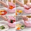 13-piece Kitchen Vegetable Cutter Dicer Shredded Sliced Fruit Divider Upgrade Storage Box for Salad Potato Tomato