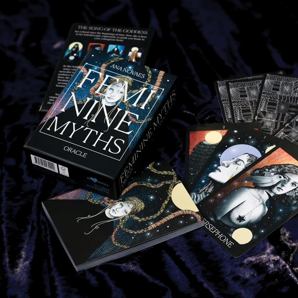 Kancharo Oracle Card Tarot Card Reading Myths Includes Japanese Oracle Card Basic Instructions Pouch 50-Card Set, [Feminine Oracle], & (Authentic)