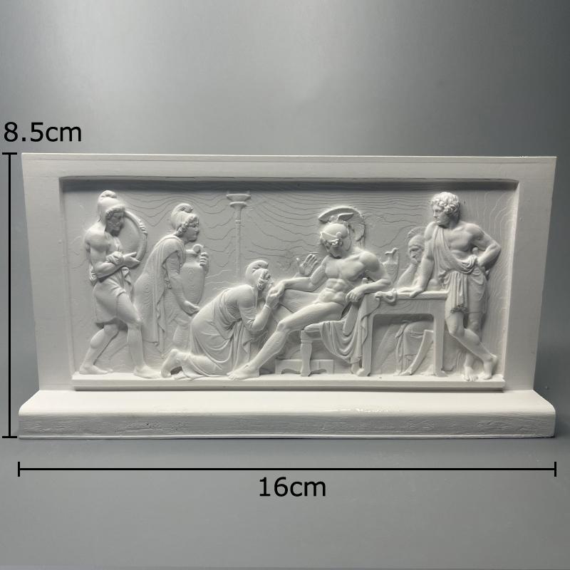 

Entreat Figures Stereoscopic Printmaking Relief Plaster Statue Desk Decoration Characters Sculpture Room Aesthetic Decor