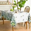 Rectangular Horaldaily Spring Summer Tablecloth Eucalyptus Floral Table Cover for Party Picnic Dinner Decor