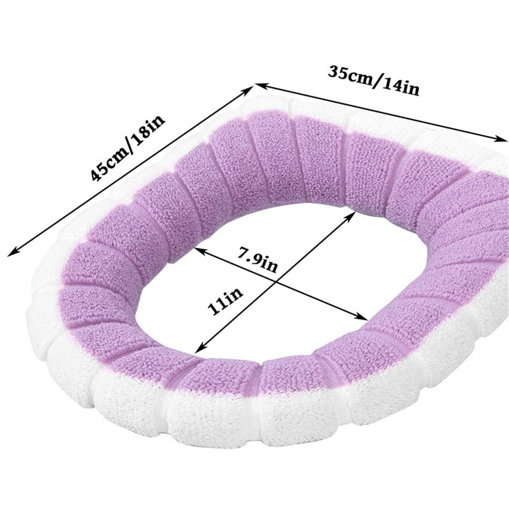 Toilet Seat Mat Soft Pad Washable Closestool Mat Warmer Cushion Bathroom Accessories